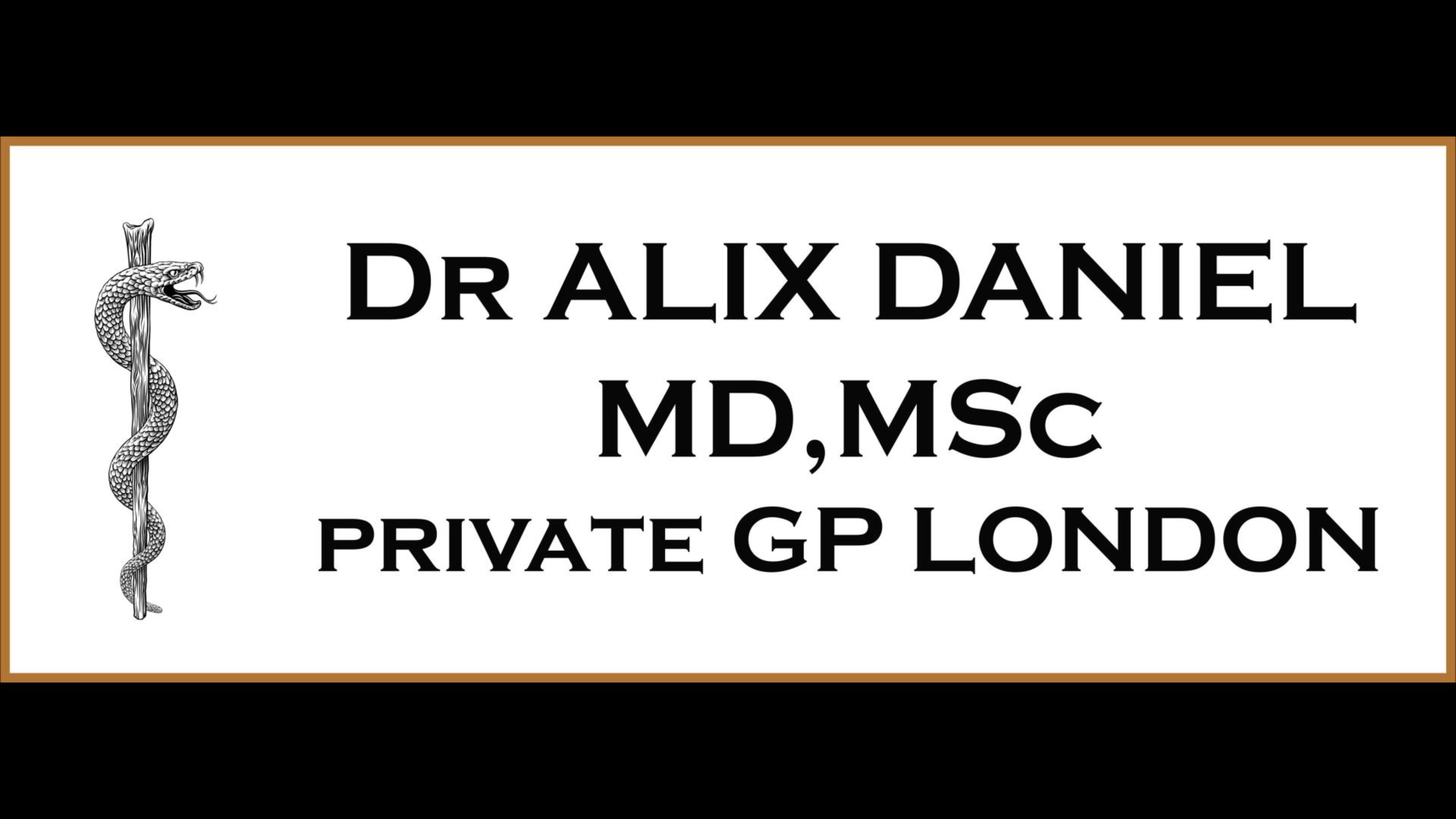Dr Alix Daniel MD,MSc GP private services
